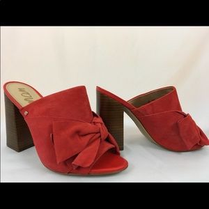 Sam Edelman Bow Slip On Block Heel Mule